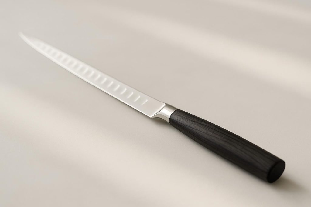 découvrez notre guide complet pour choisir le couteau idéal pour le saumon, alliant précision, qualité et confort d'utilisation.