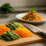 apprenez à couper vos légumes en julienne rapidement et facilement grâce à nos techniques simples et efficaces, idéales pour des plats savoureux et bien présentés.