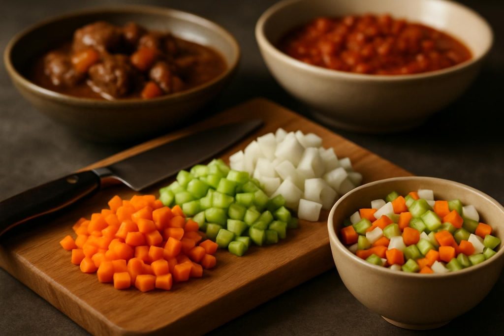 découvrez tout sur la mirepoix en cuisine : ses origines, ses ingrédients essentiels et les secrets pour la préparer parfaitement.